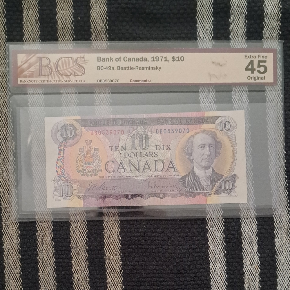 Bank of Canada 1971 $10 Note